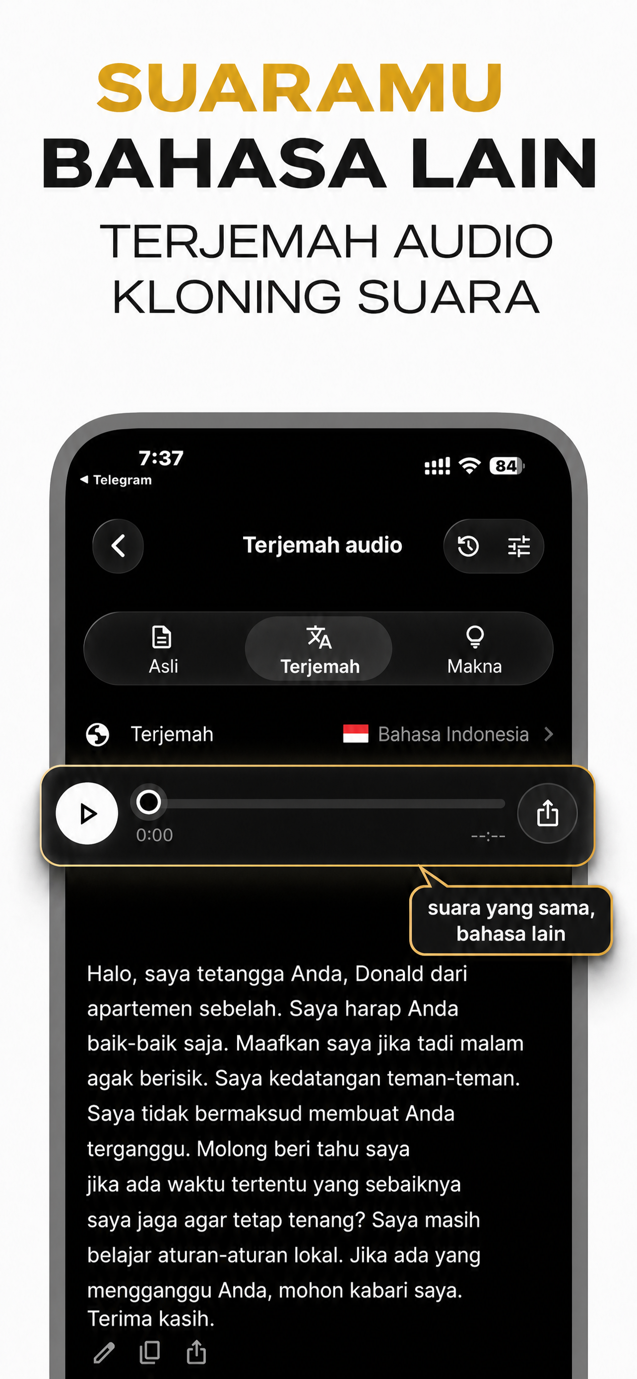 Antarmuka Aplikasi VocaLingo