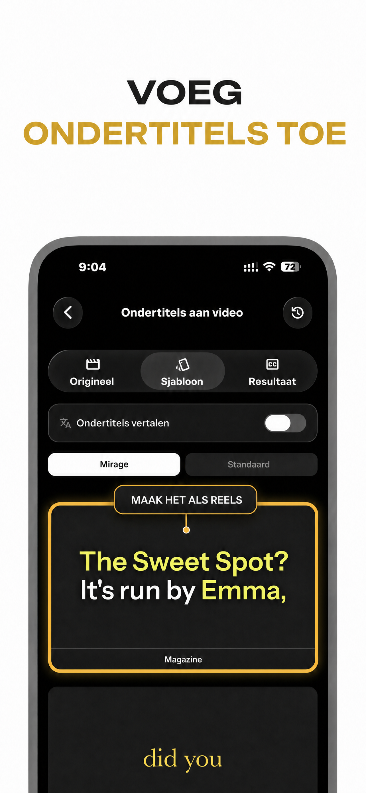 VocaLingo App-interface