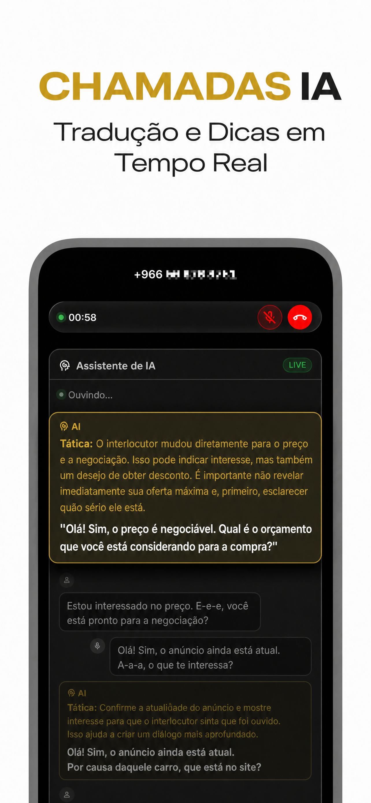 Interface do App VocaLingo