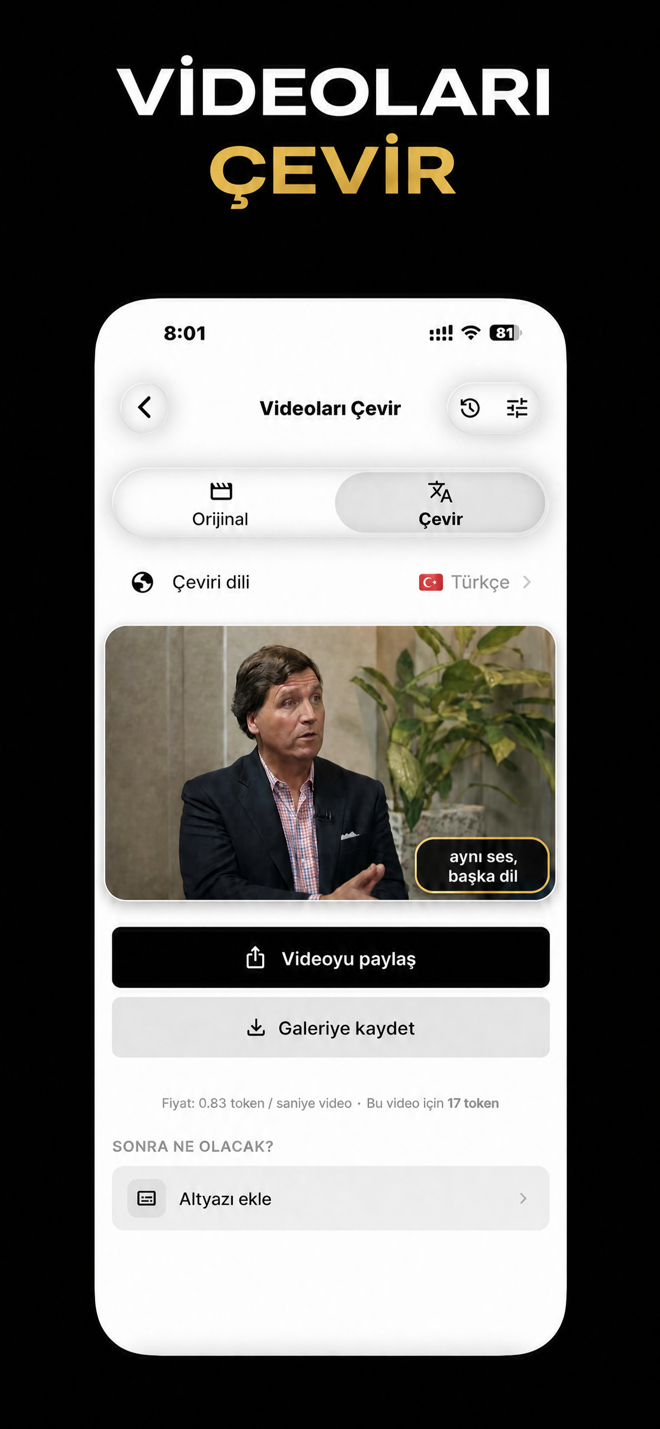 VocaLingo Uygulama Arayüzü