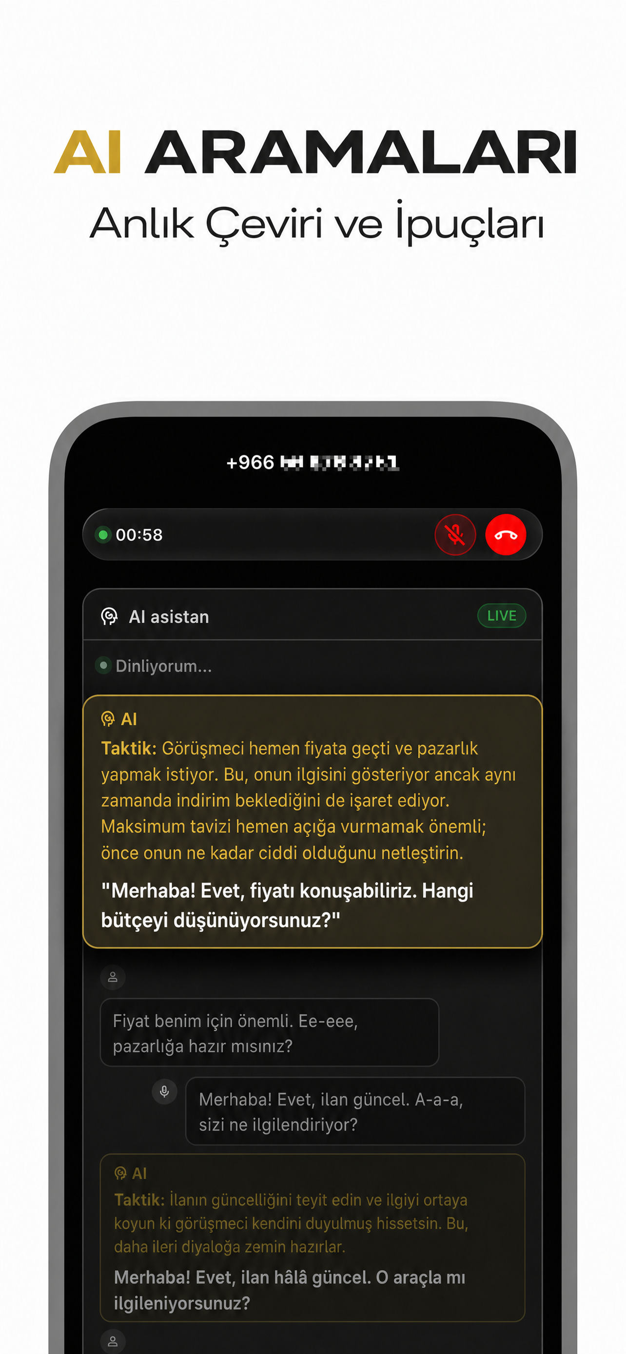 VocaLingo Uygulama Arayüzü