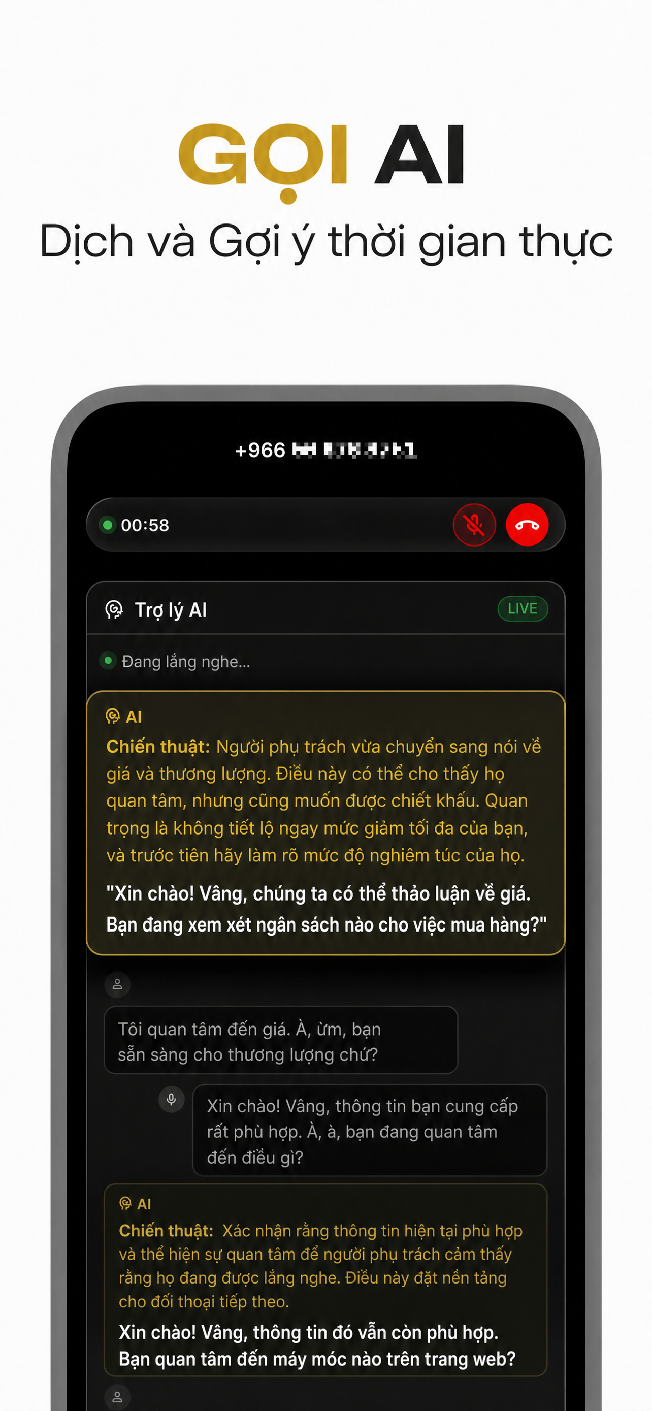 Giao diện ứng dụng VocaLingo