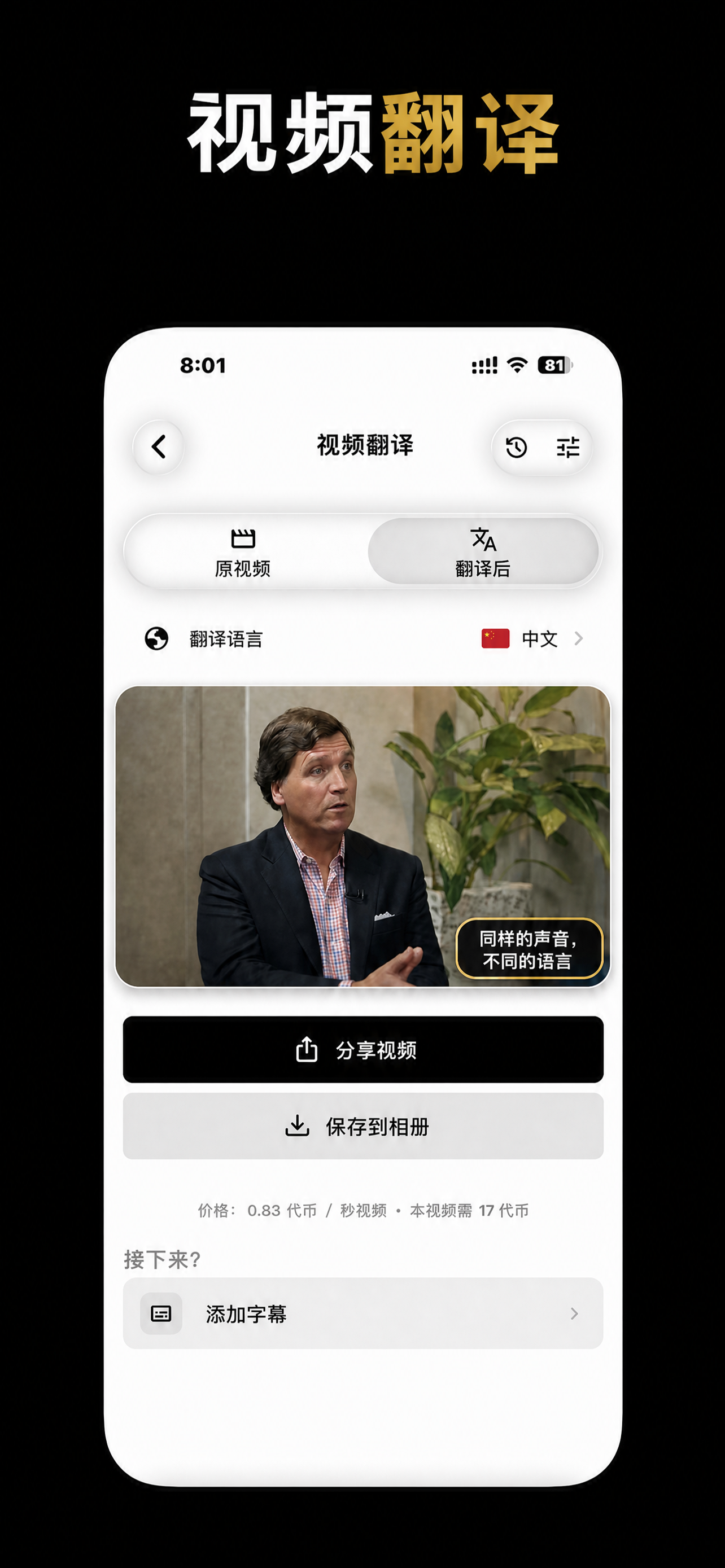 VocaLingo 应用界面