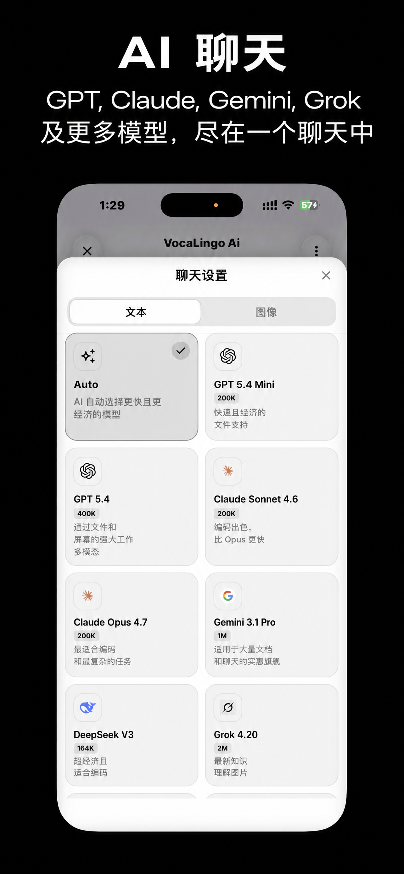 VocaLingo 应用界面